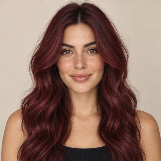 Model color reference sheet: burgundy