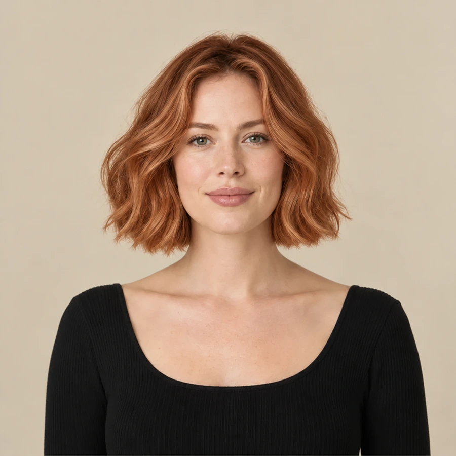 One photo, three color versions: copper
